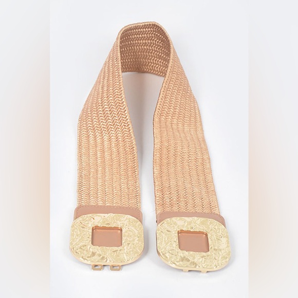 9A. Double Buckle Elastic Belt - Picture 4 of 6